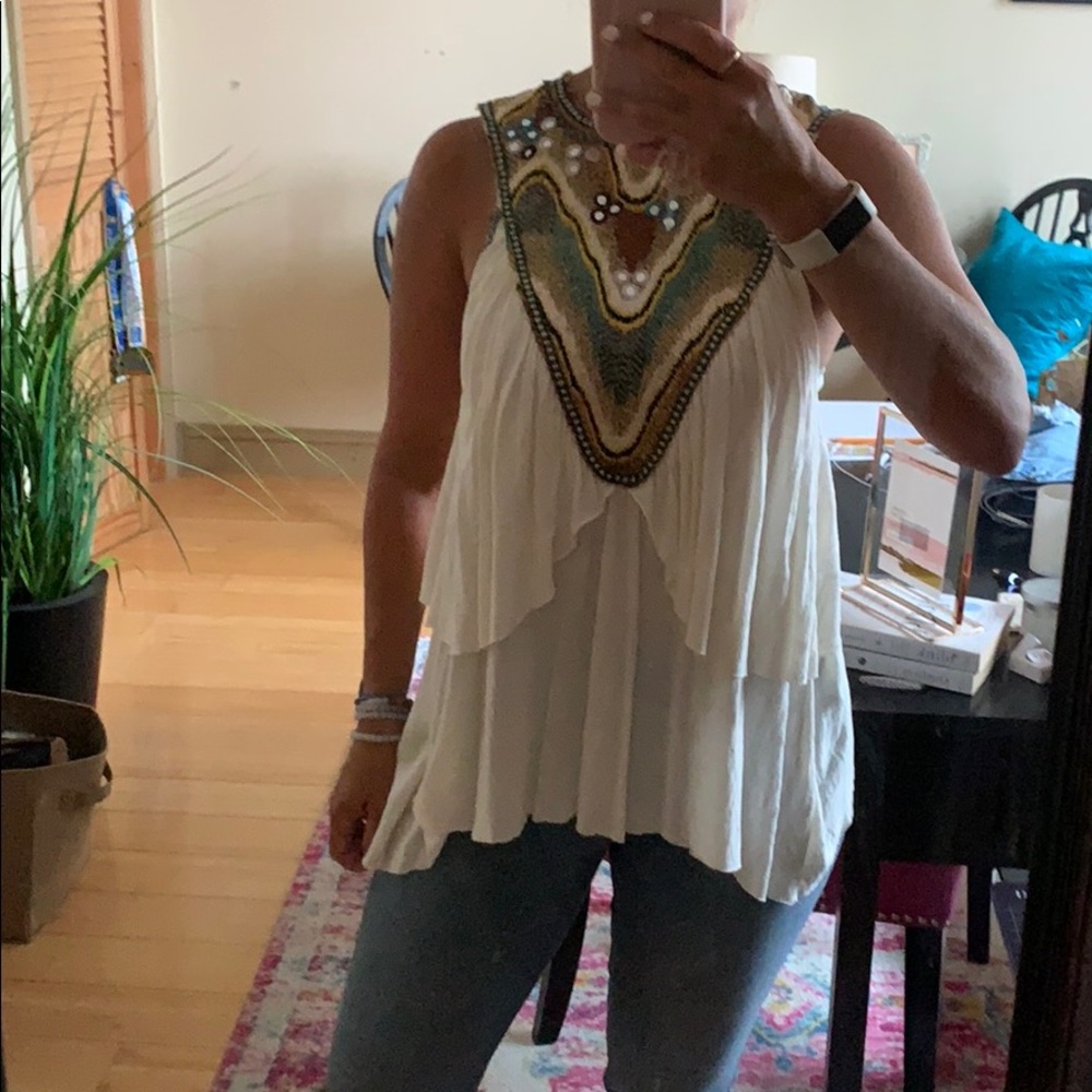 Free people embroiled top